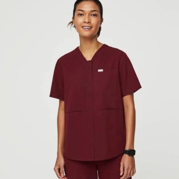 Figs Other - Figs Masaya Burgundy Limited Edition Top XXS